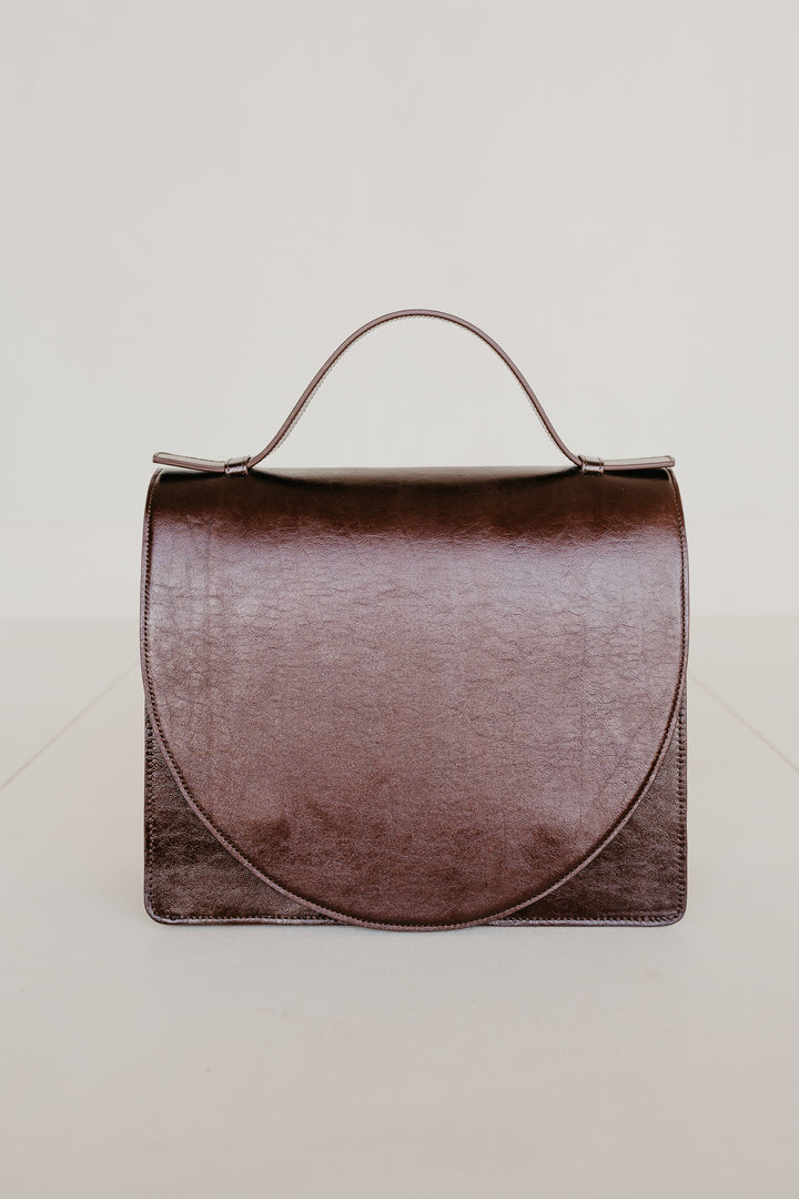 Midi Briefcase 2.0 | Chocolate Stone (Rode versie)