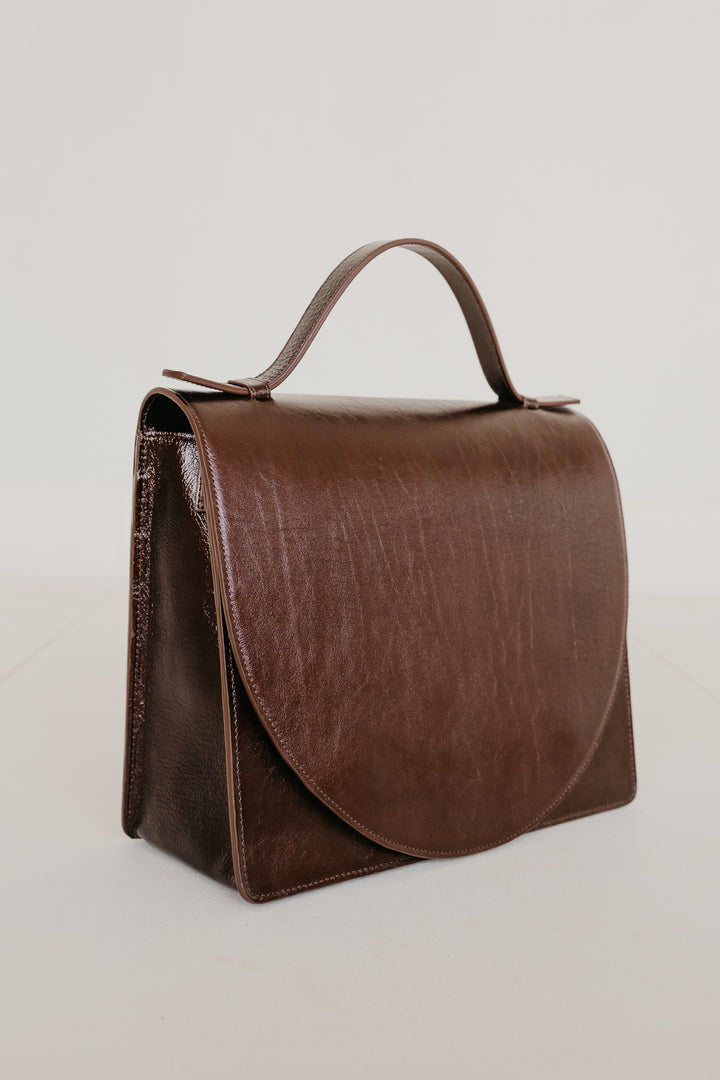 Midi Briefcase 2.0 | Chocolate Stone (Rode versie)