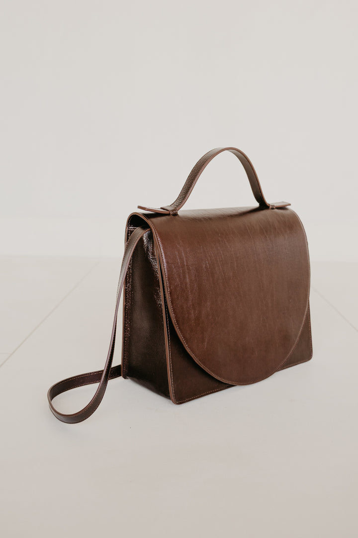 Midi Briefcase 2.0 | Chocolate Stone (Rode versie)
