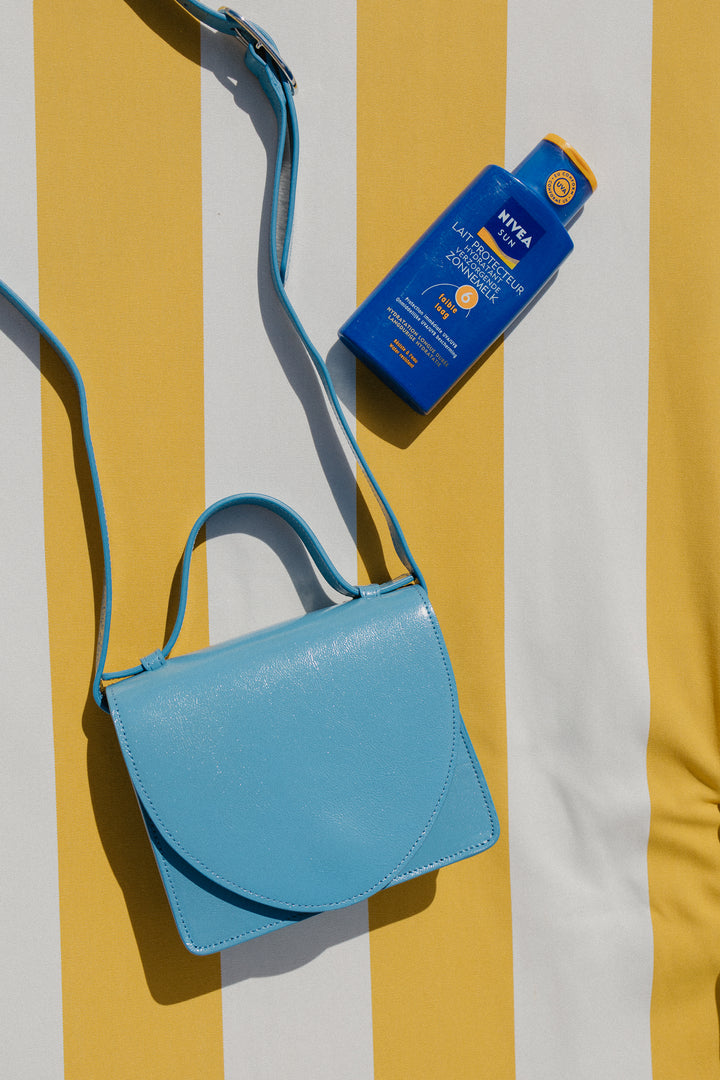 Micro Briefcase | Bleu Ciel Stone