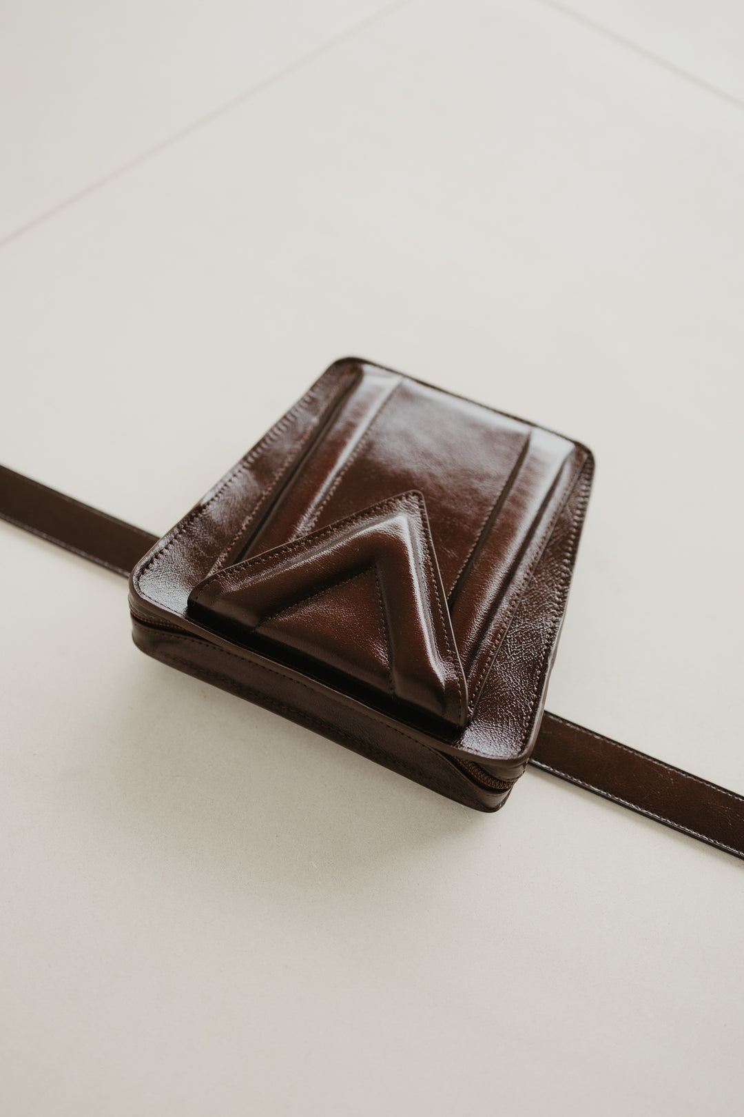 Belt Bag: The Belt XL Chocolate Stone + Trapezium M Chocolate Stone