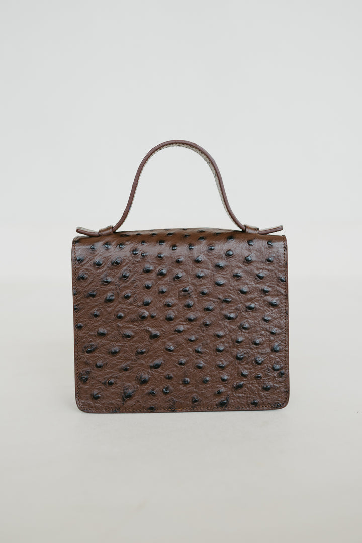 Micro Briefcase | Etna Struzzo