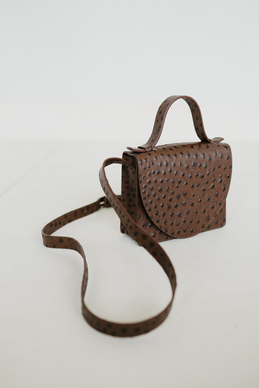 Micro Briefcase | Etna Struzzo