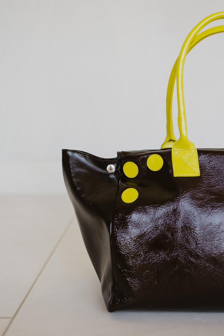 Grocery Bag | Chocolate / Limon Stone