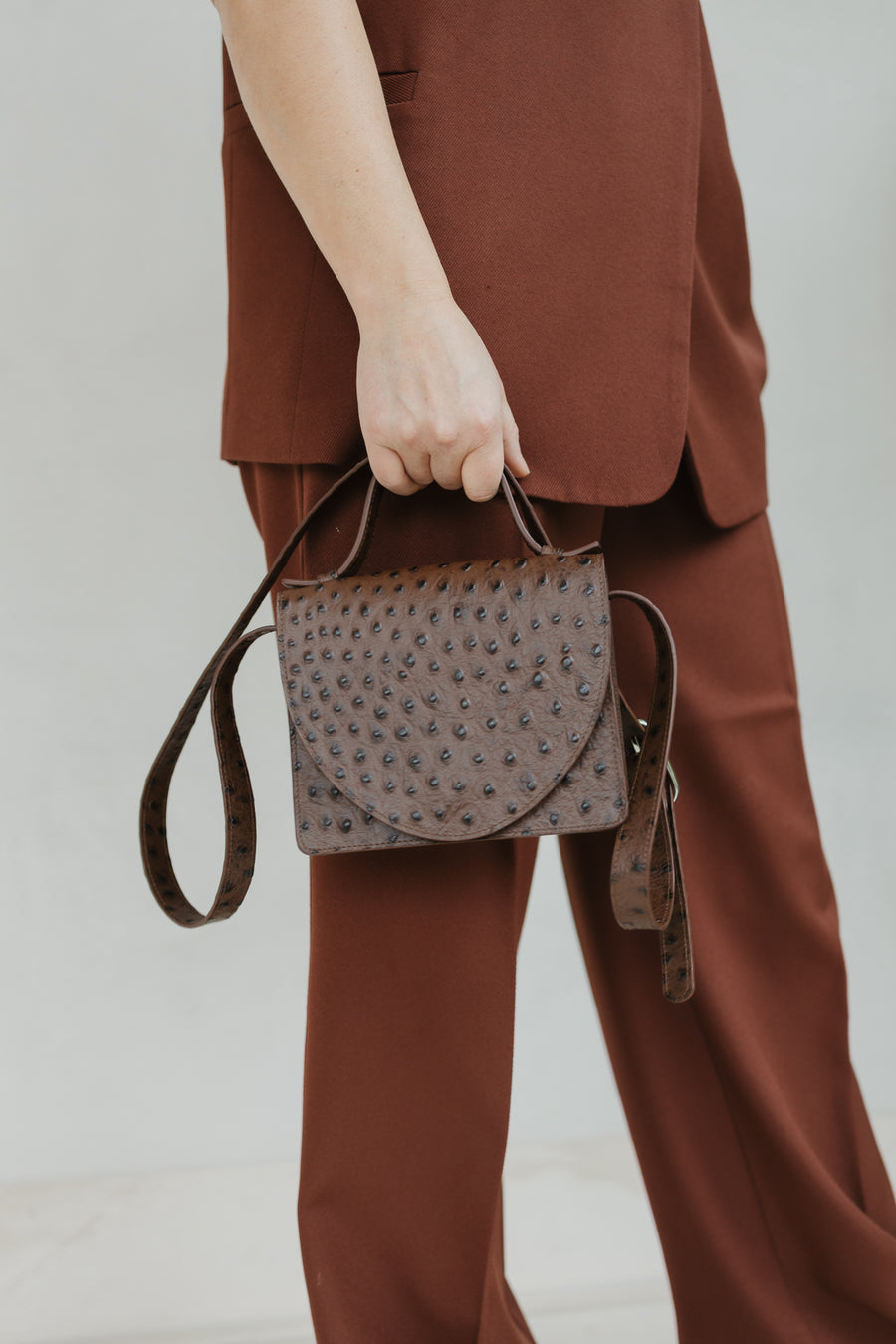 Micro Briefcase | Etna Struzzo