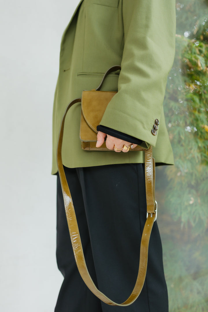 Micro Briefcase | Pantelleria Stone