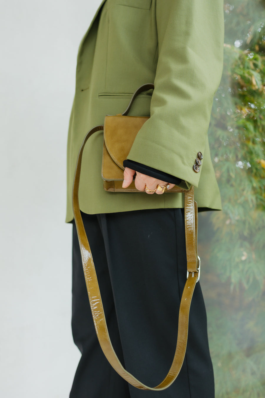 Micro Briefcase | Pantelleria Stone