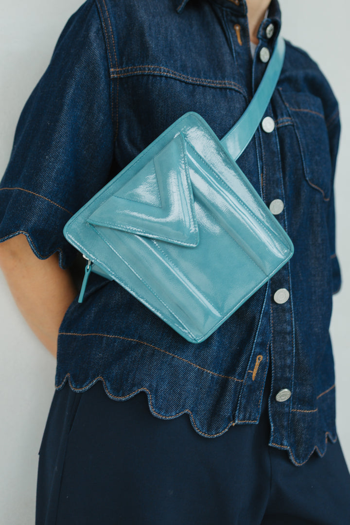 Belt Bag: Belt XL Bari Stone + Trapezium M Bari Stone