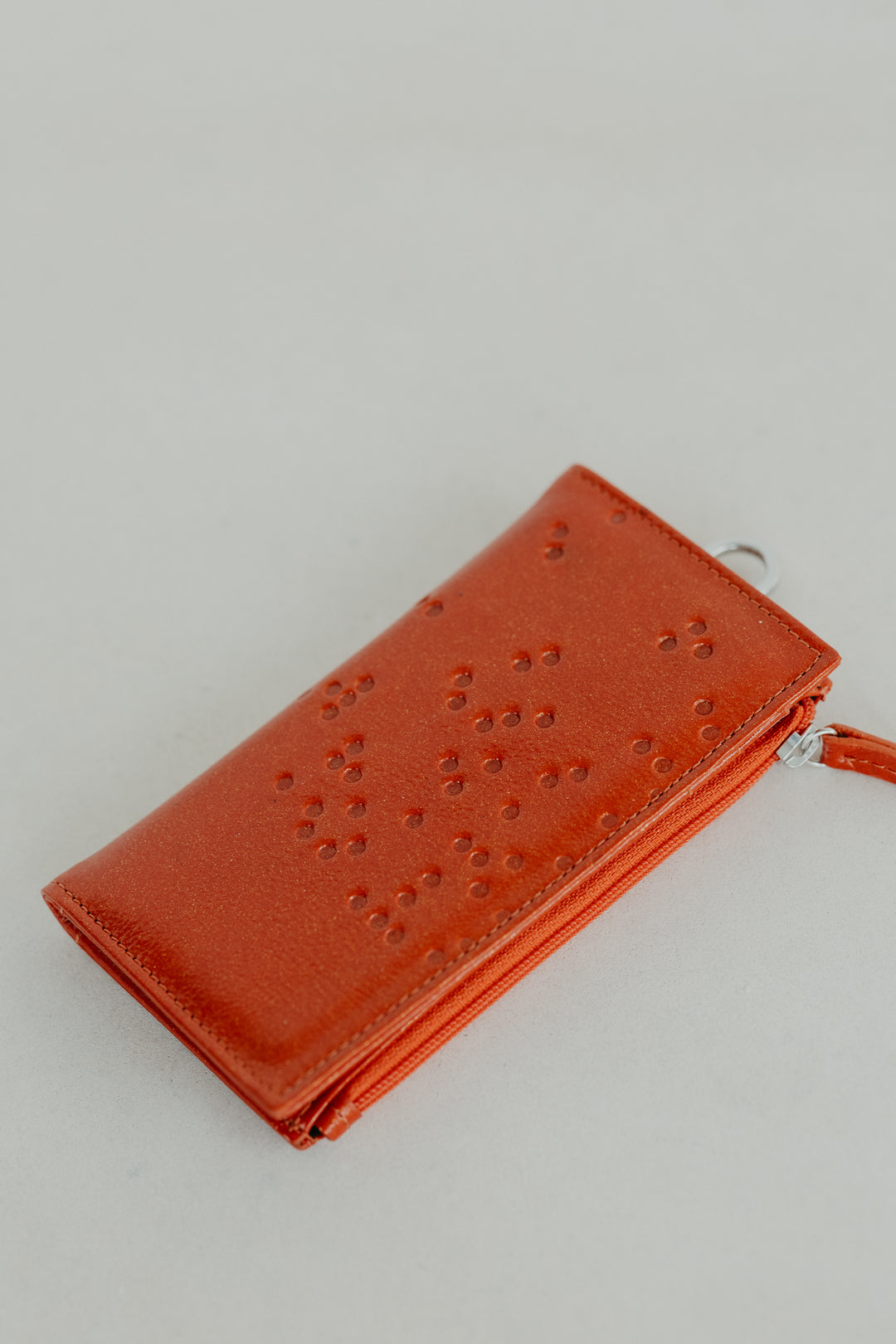 Cardholder Zip Dots | Garnet