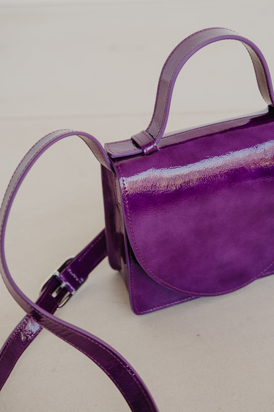 Micro Briefcase | Grape Stone