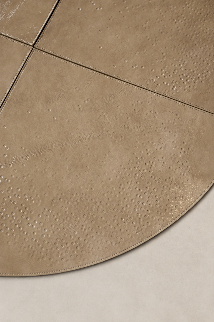 Placemat Set (4) Dots | Taupe Stone
