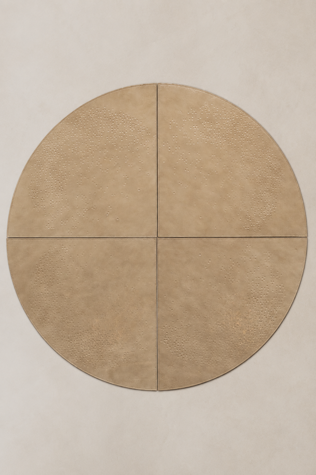 Placemat Set (4) Dots | Taupe Stone