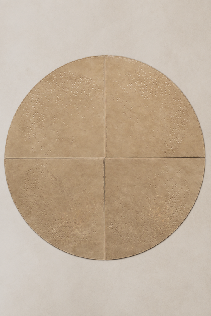 Placemat Set (4) Dots | Taupe Stone