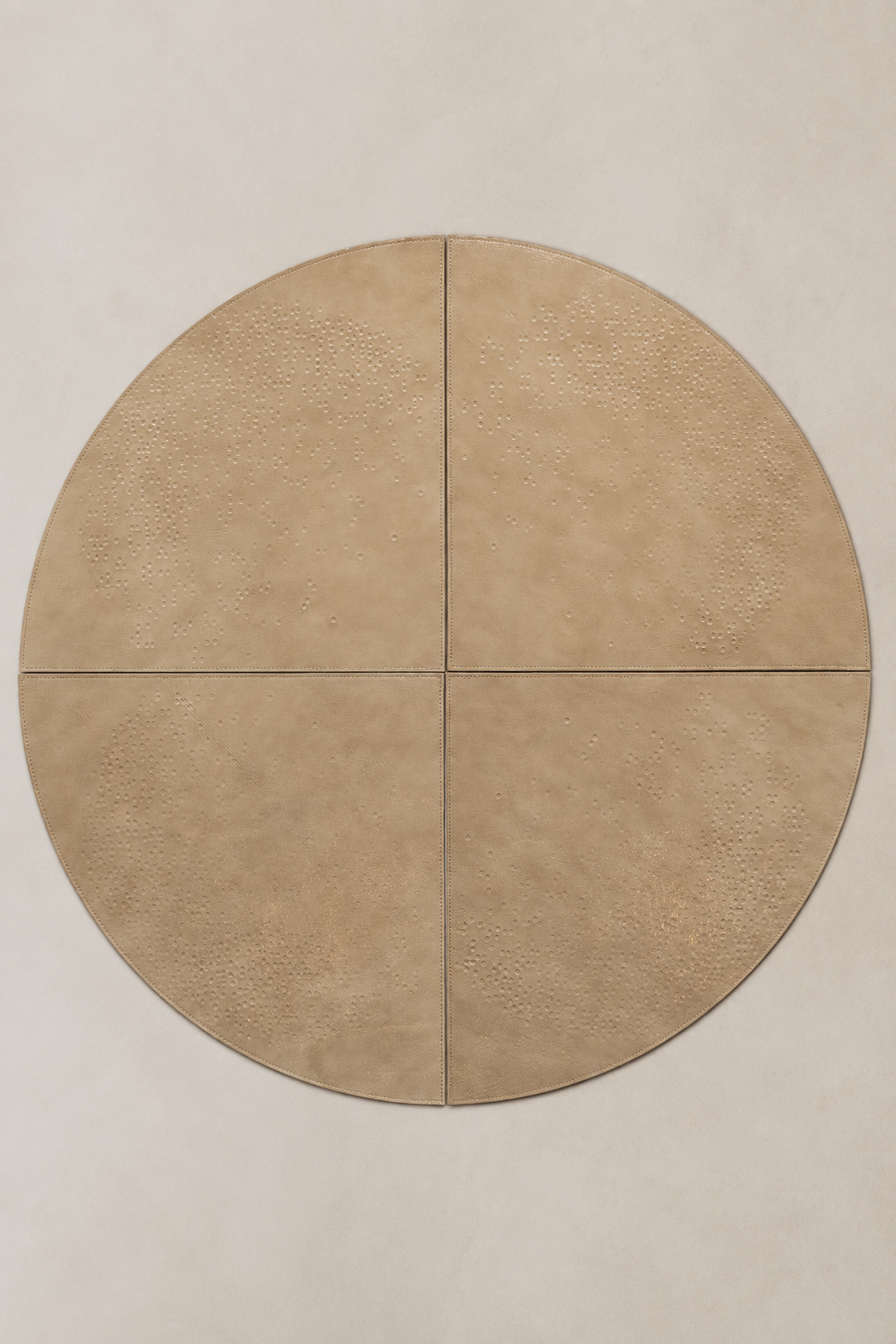 Placemat Set (4) Dots | Taupe Stone
