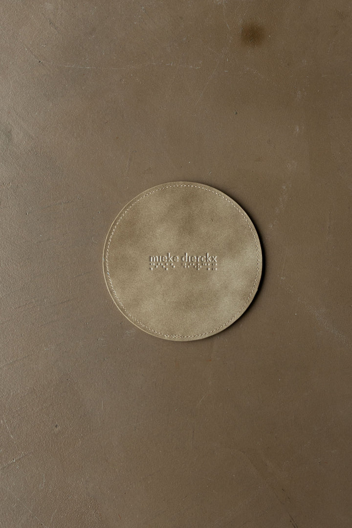 Bottle Coaster Dots | Taupe Stone