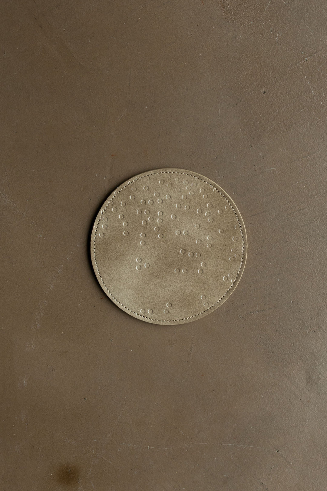 Bottle Coaster Dots | Taupe Stone