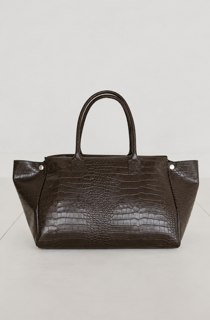 Grocery Bag | Ebony Croco