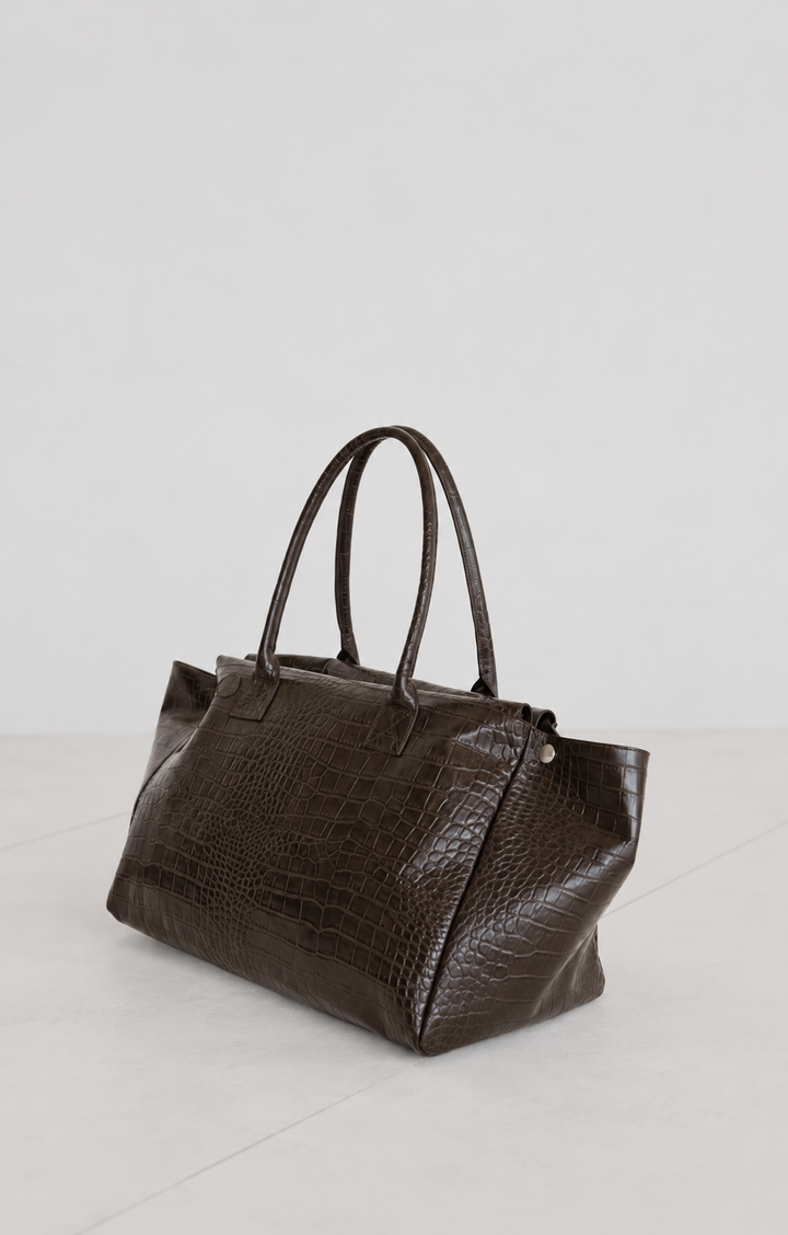 Grocery Bag | Ebony Croco
