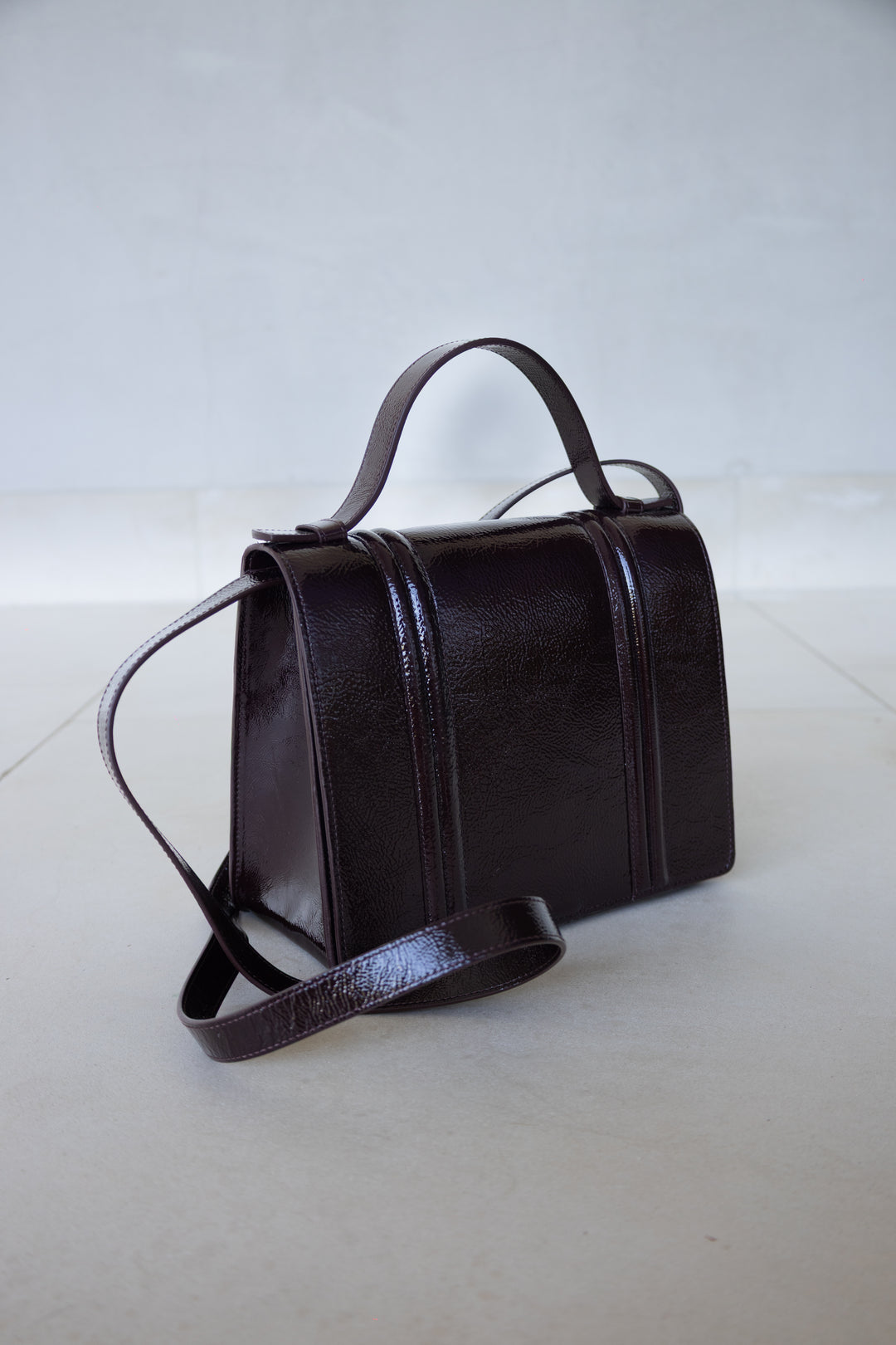 Mini Briefcase Doublé | Chocolate Stone