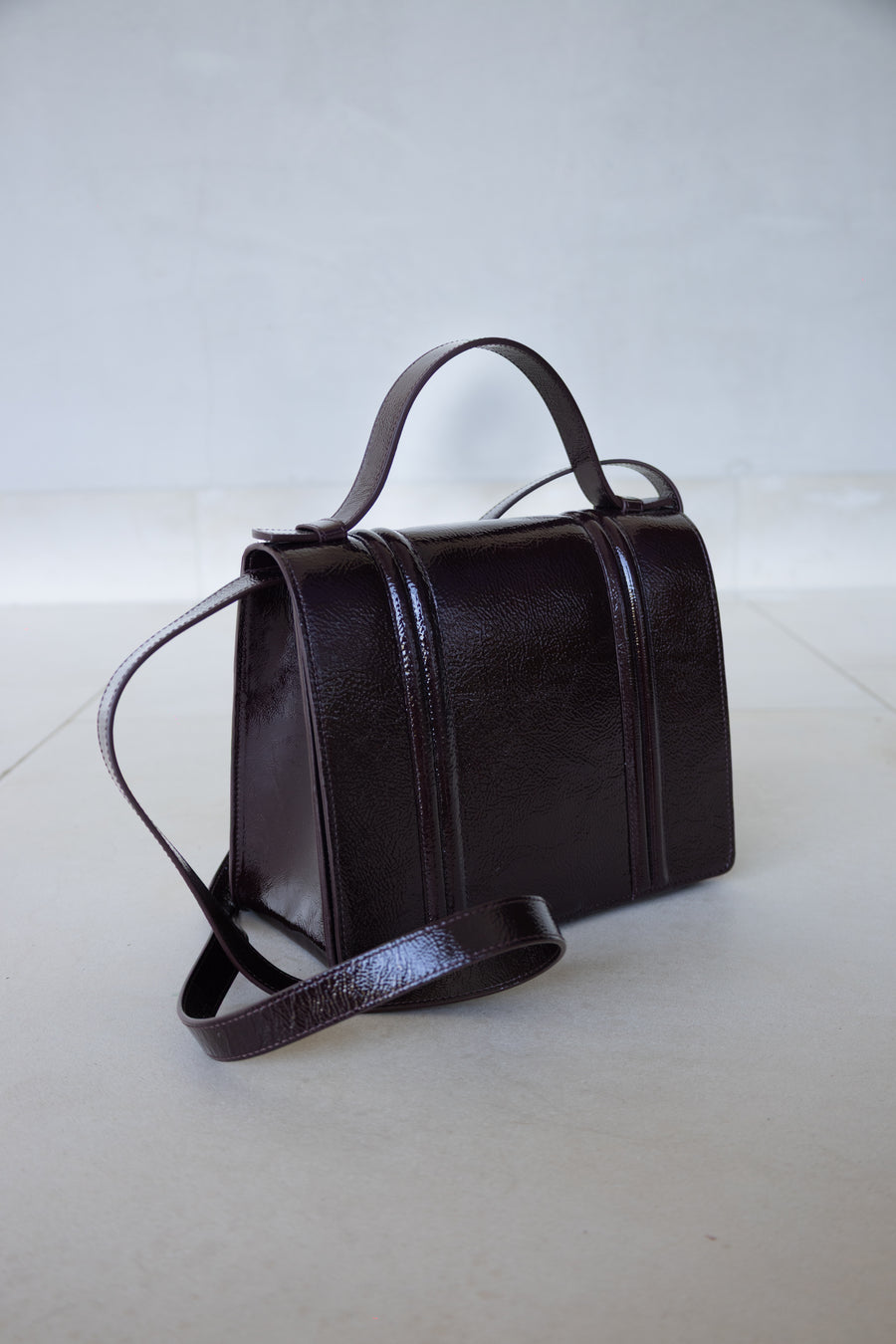 Mini Briefcase Doublé | Chocolate Stone