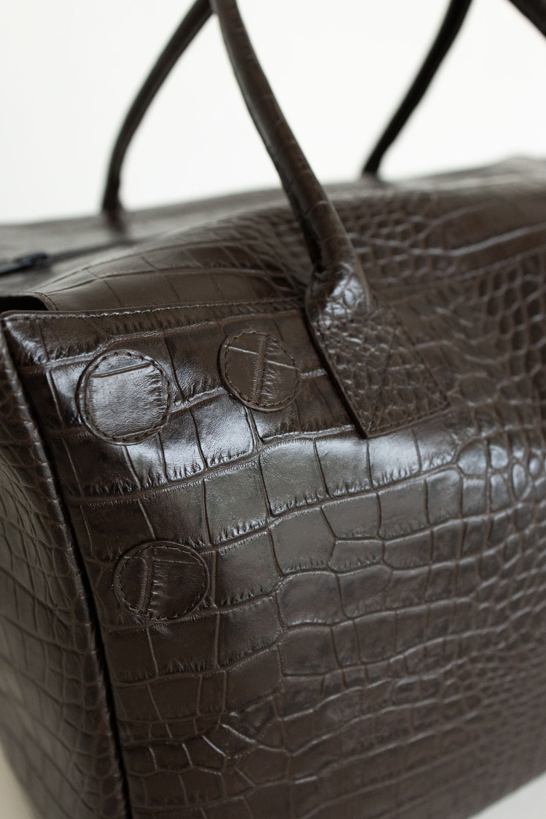 Grocery Bag | Ebony Croco