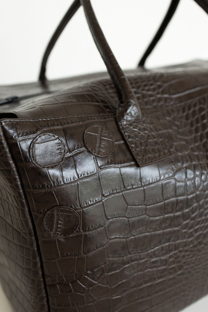 Grocery Bag | Ebony Croco