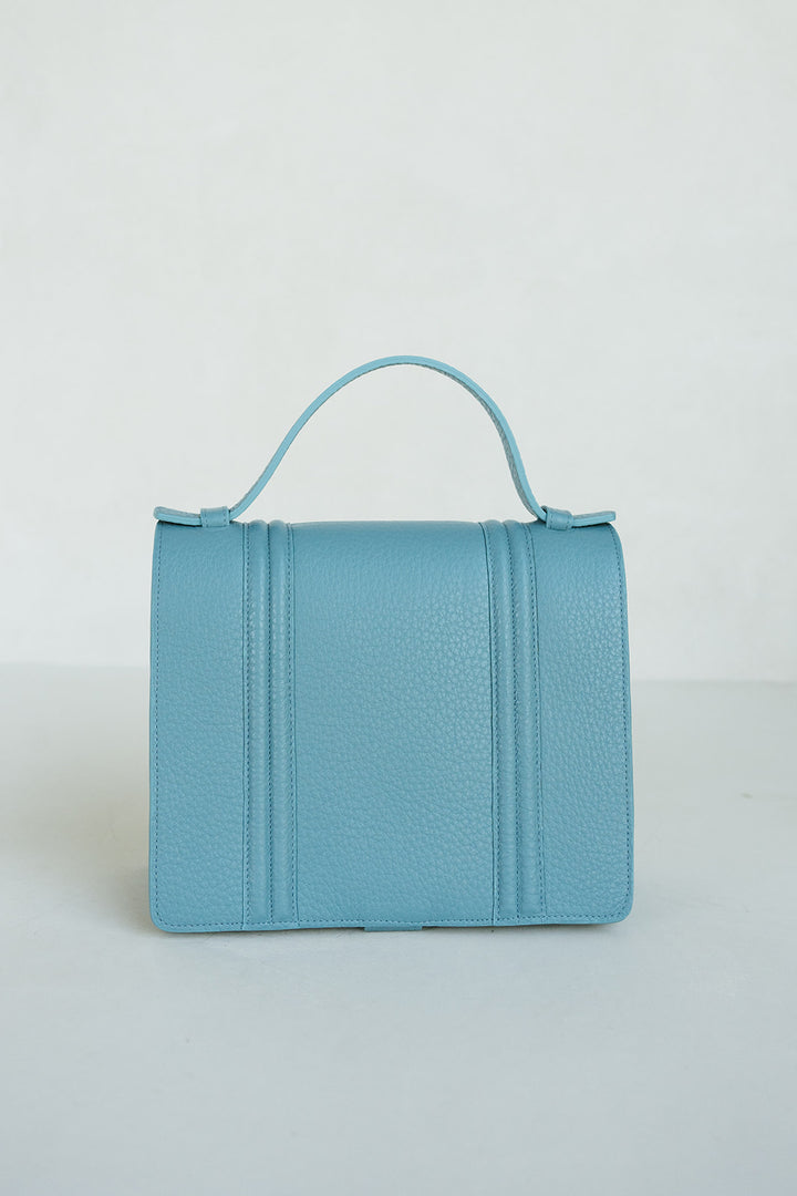 Mini Briefcase Doublé | Bleu Ciel Structured