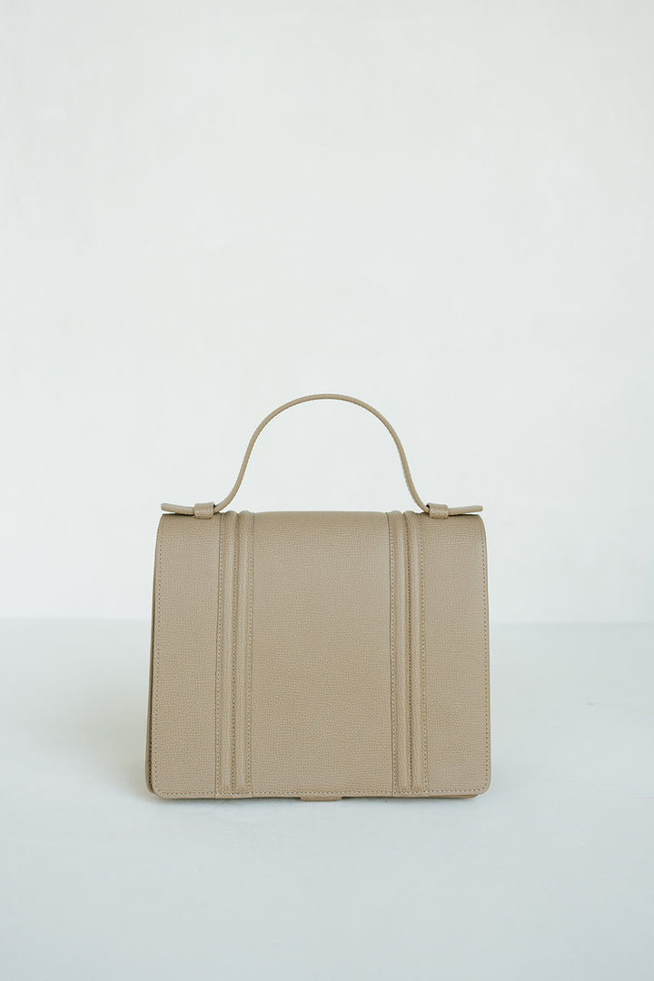 Mini Briefcase Doublé | Noisette Structured