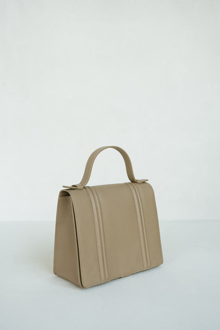 Mini Briefcase Doublé | Noisette Structured