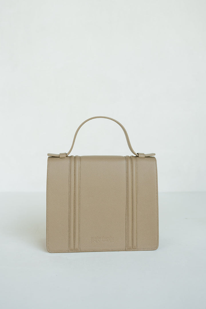 Mini Briefcase Doublé | Noisette Structured