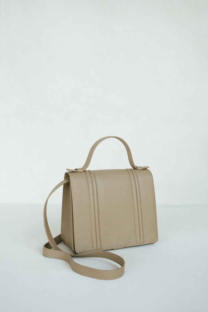Mini Briefcase Doublé | Noisette Structured