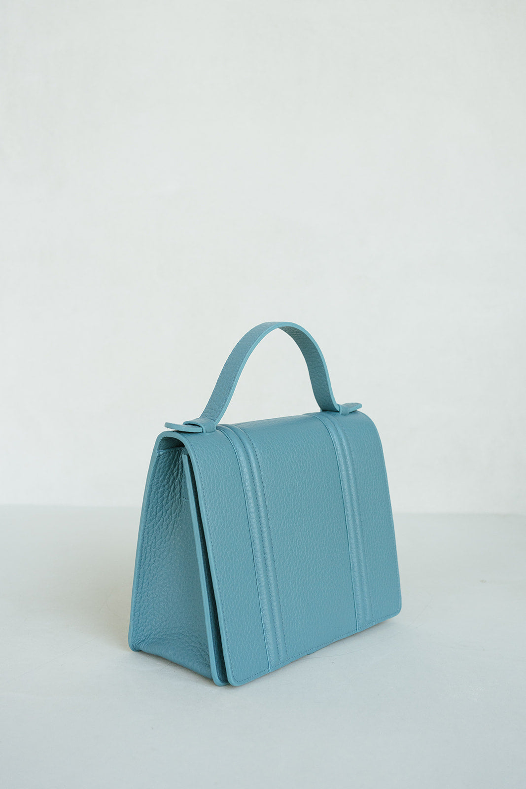 Mini Briefcase Doublé | Bleu Ciel Structured