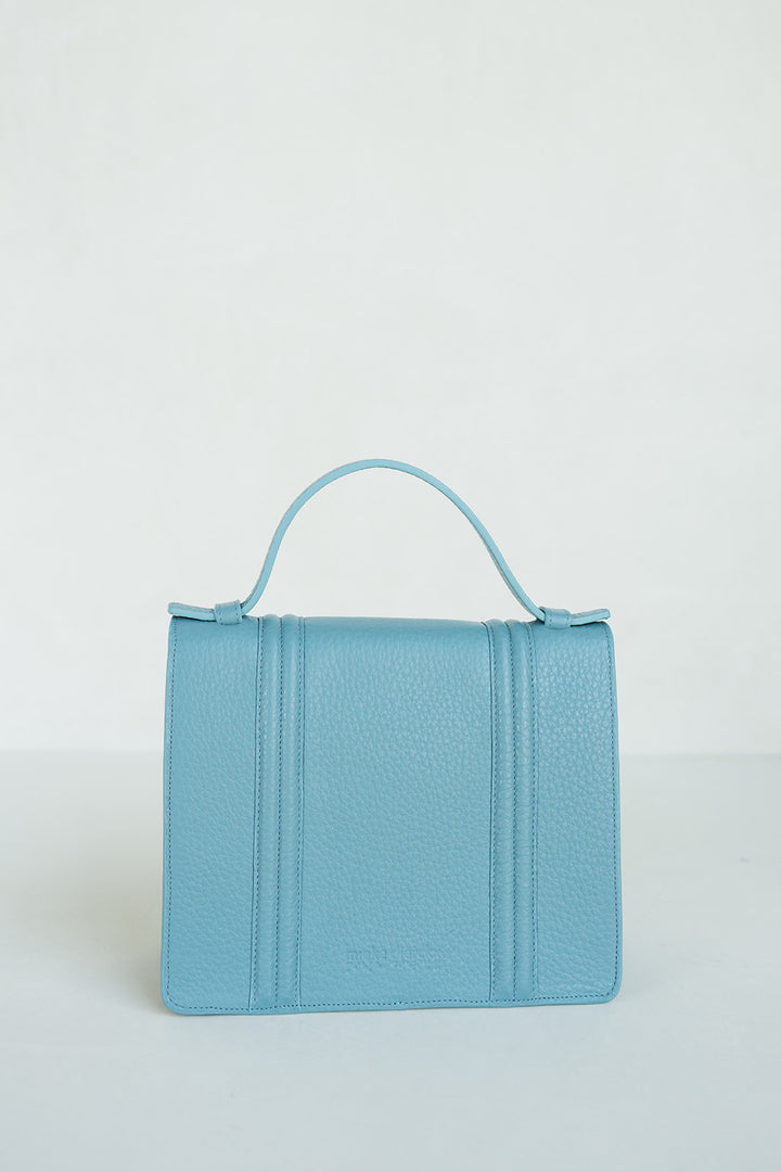 Mini Briefcase Doublé | Bleu Ciel Structured