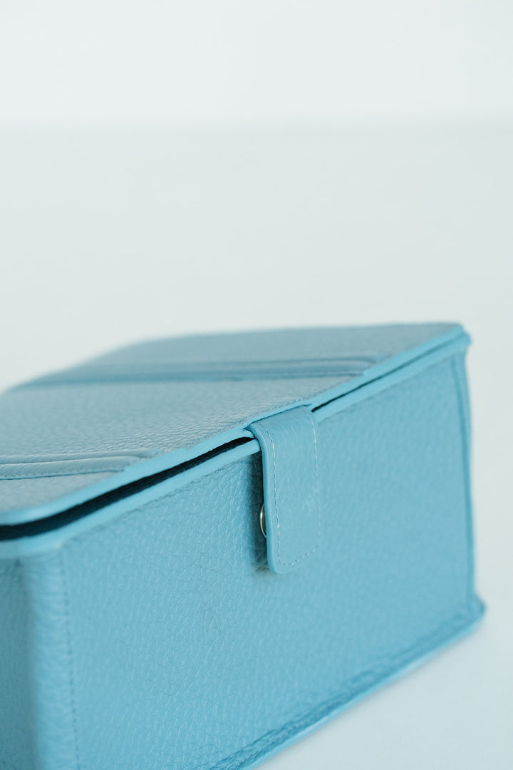 Mini Briefcase Doublé | Bleu Ciel Structured