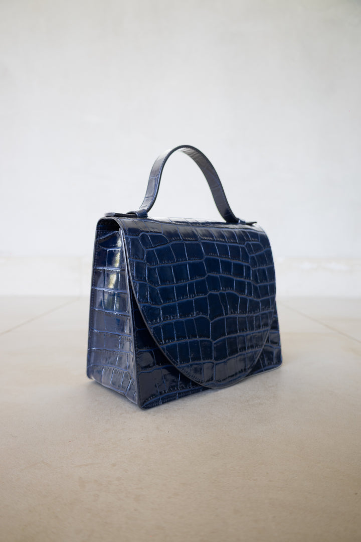 Mini Briefcase | Marine Croco