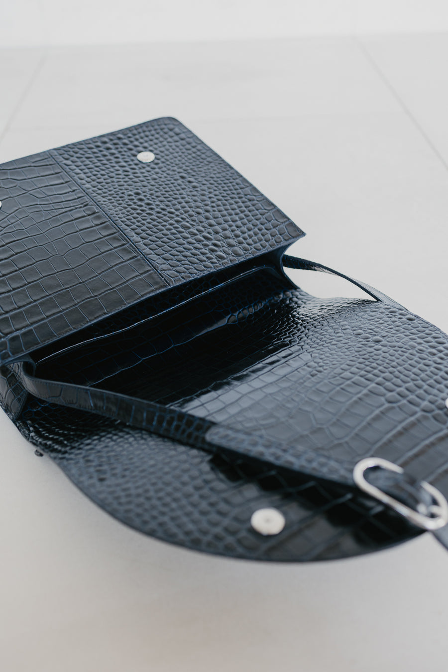 Midi Briefcase 2.0 | Night Blue Croco