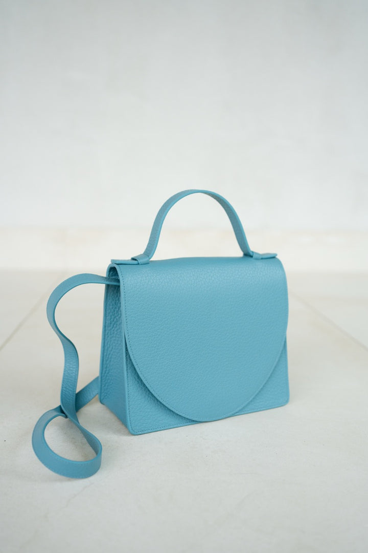 Mini Briefcase | Bleu Ciel Structured