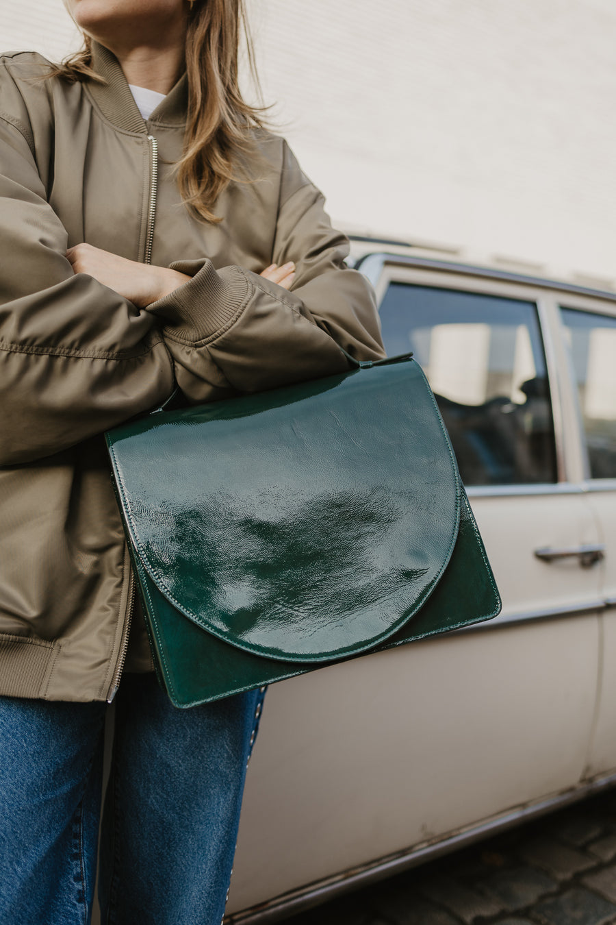 Midi Briefcase 2.0 | Forest Stone