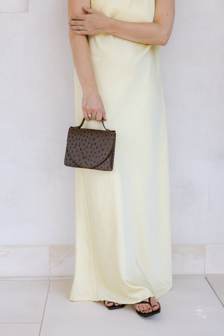 Micro Briefcase | Etna Struzzo