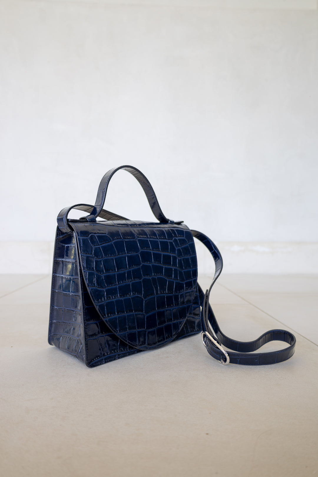 Mini Briefcase | Marine Croco