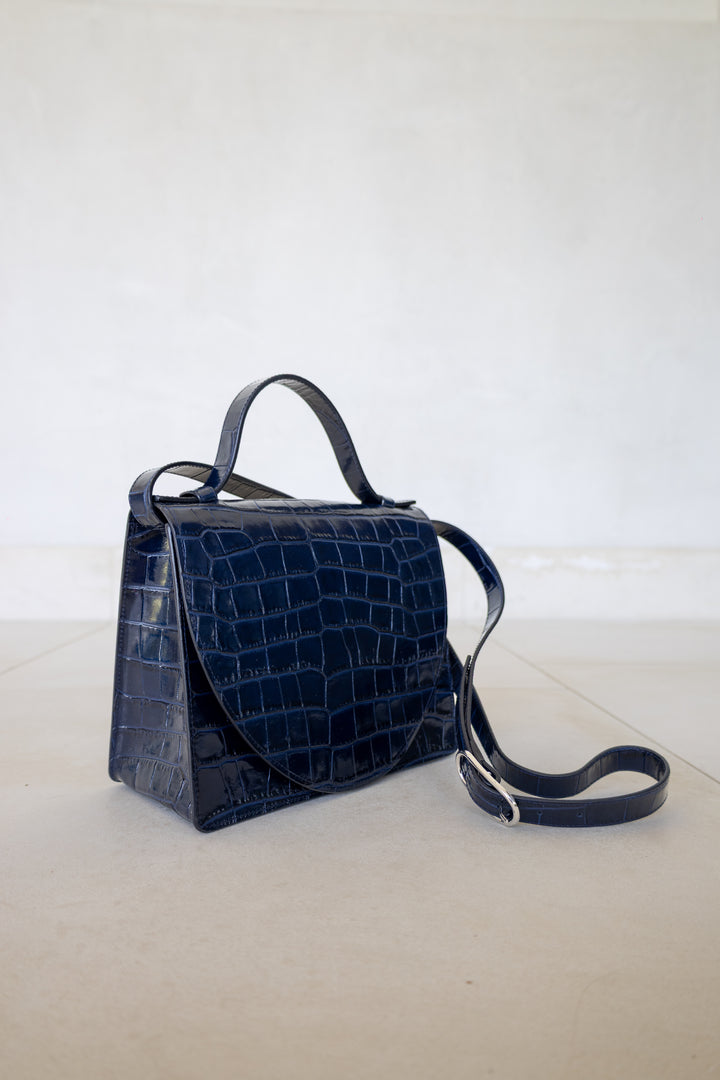 Mini Briefcase | Marine Croco