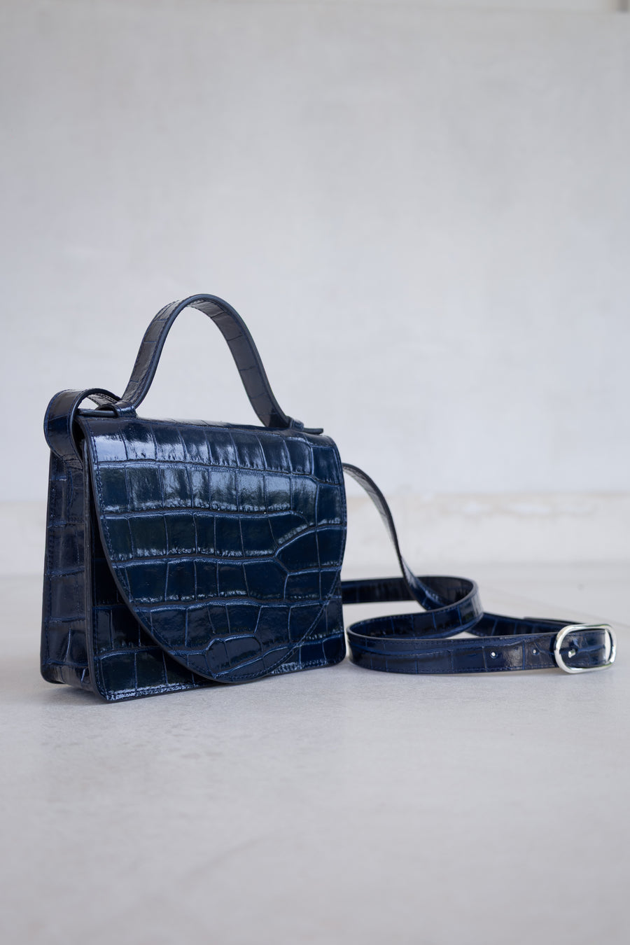 Micro Briefcase | Marine Croco