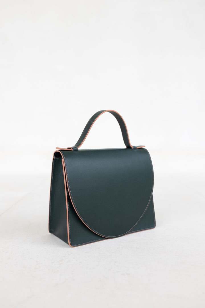Mini Briefcase | Stitched Forest / Rose Pure