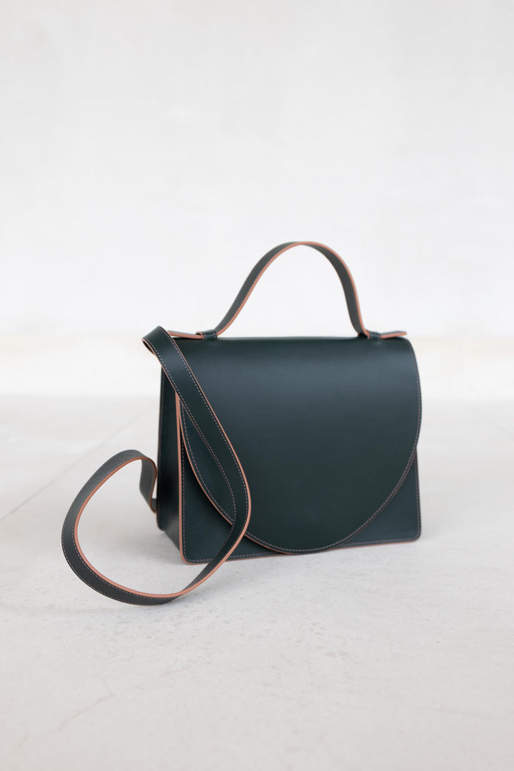 Mini Briefcase | Stitched Forest / Rose Pure