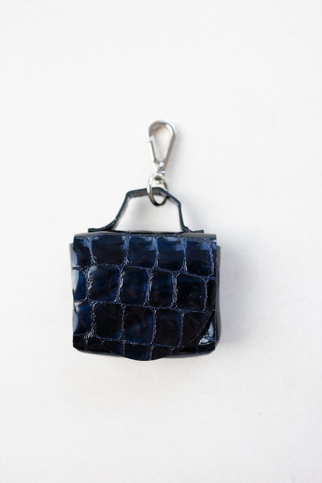 Keychain | Nano Briefcase Night Blue Nacre Croco