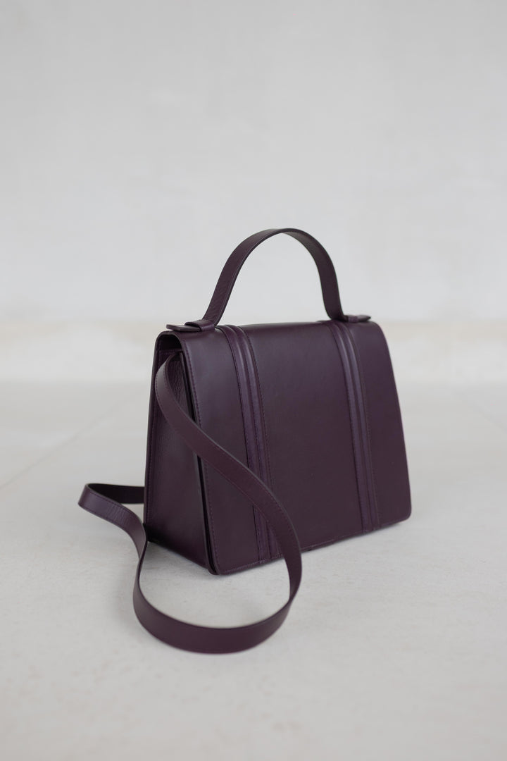Mini Briefcase Doublé | Burgundy