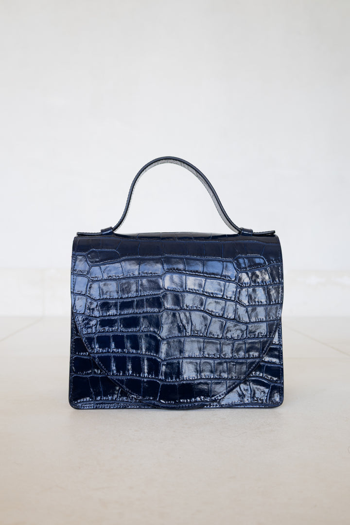 Mini Briefcase | Marine Croco