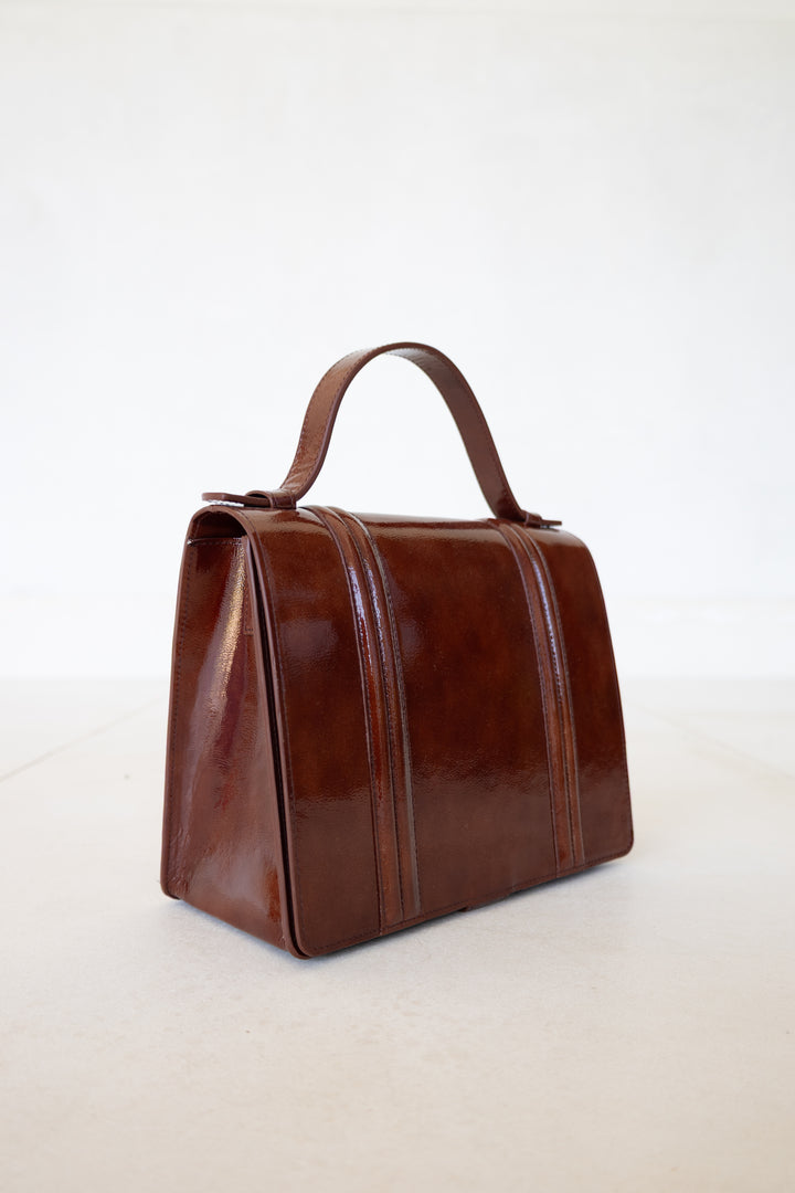 Mini Briefcase Doublé | Amarone Stone