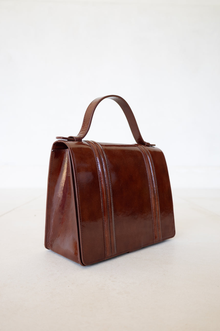 Mini Briefcase Doublé | Amarone Stone