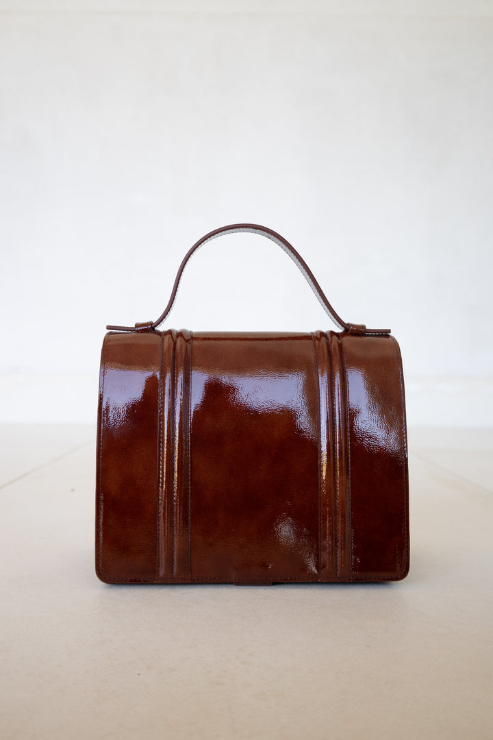 Mini Briefcase Doublé | Amarone Stone